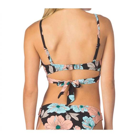 NEW BIKINI LAB wrap bralette bikini top in bik 40 flower week - Picture 2 of 3